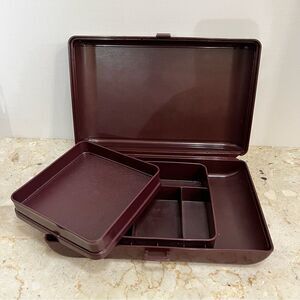 Tuppercraft box/Tuppercraft Personal Valet Travel case/Storage box/Retro